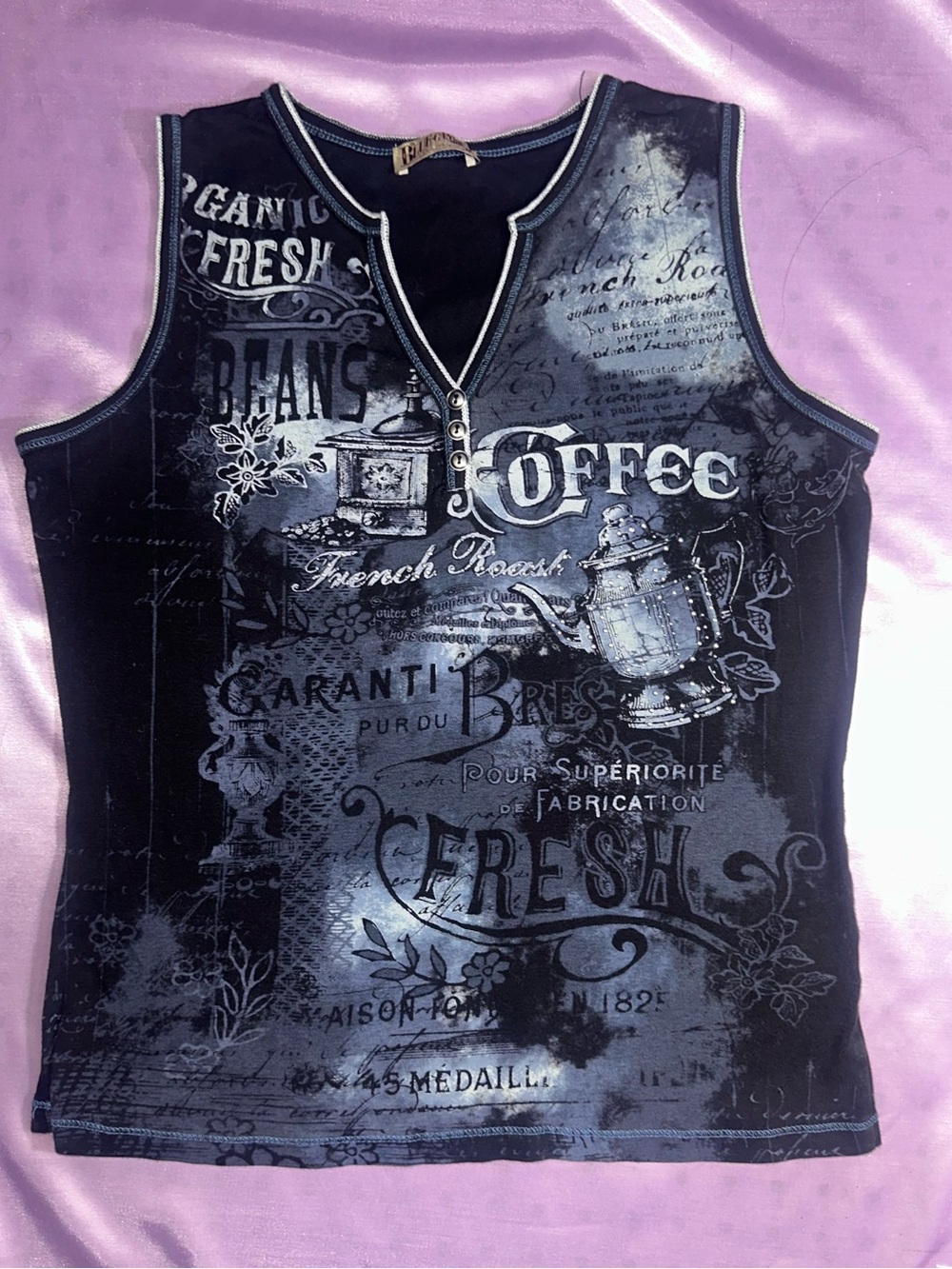 Vintage 2000’s shirt from Blue Canyon L fairy grunge / cyber goth aesthetic